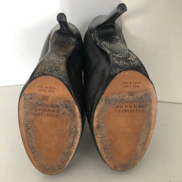 Maison MARGIELA Leather Platform Ankle Booties 35 - Picture 6 of 8